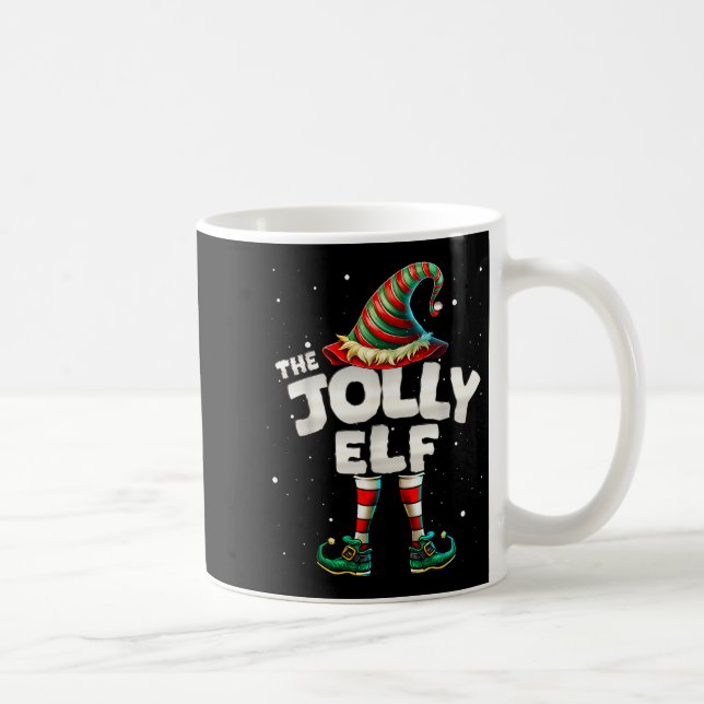 I'm The Jolly Elf Family Matching Group Christmas  Coffee Mug (Right)