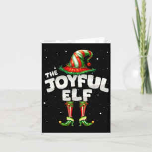 I'm The Joyful Elf Family Matching Group Christmas Card