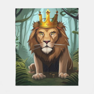 I'm the King of the Jungle! Fleece Blanket