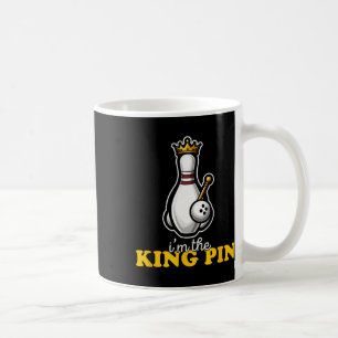 I'm The King Pin Cute Kawaii Bowling Pin Funny Coffee Mug