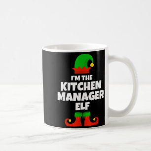 I'm The Kitchen Manager Elf Family Pajama Christma Coffee Mug