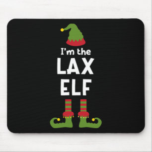 I'm The Lax Elf Funny Lacrosse Player Christmas Pa Mouse Pad