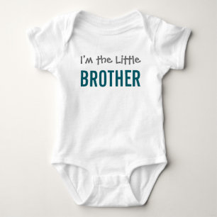 I'm the Little Brother Modern dark tea Boy's Baby Bodysuit