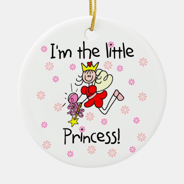 I'm the Little Princess Ceramic Tree Decoration (Front)