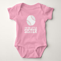 "I'm the Little Sister" Baseball Jersey Number
