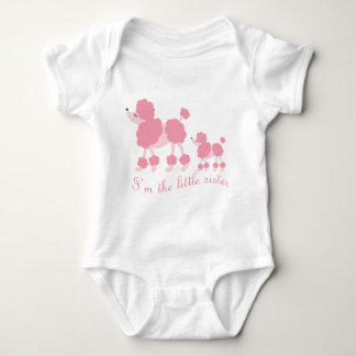 I'm The Little Sister French Poodles Baby Bodysuit