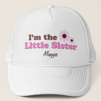 I'm The Little Sister Mod Flowers Personalised Trucker Hat