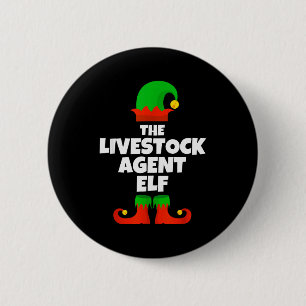 I'm The Livestock Agent Elf Family Pajama Christma 6 Cm Round Badge