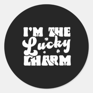 I'm The Lucky Charm Funny Patricks Day Classic Round Sticker