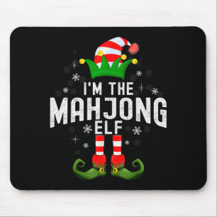 I'm The Mahjong Elf Christmas Family Pjs Costume  Mouse Pad
