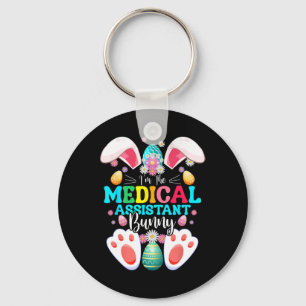 I'm The Medical Istant Bunny Easter Day Rabbit Mat Key Ring