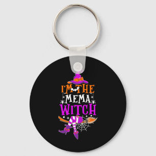 I'm The Mema Witch Fun Halloween Family Matching Key Ring