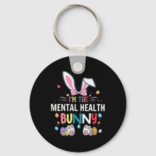 I'm The Mental Health Bunny Easter Day Rabbit Fami Key Ring