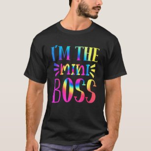 I'm The Mini Boss Tie Dye Graphic Back To School K T-Shirt