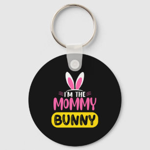 Im The Mommy Bunny Rabbit Ears Egg Funny Easter D Key Ring