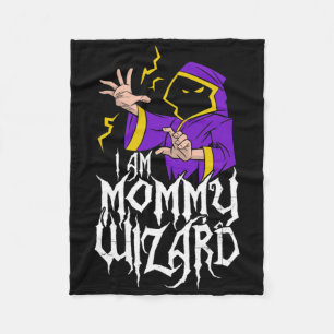 I'm The Mummy Wizard Matching Family Halloween Fleece Blanket