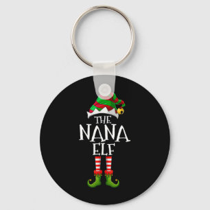 I'm The Nana Elf Matching Christmas Costume Key Ring