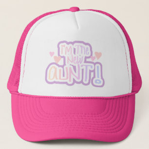 I'm the New Aunt - Shades of Pink Trucker Hat