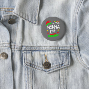 I'm The Nonna Elf Shirt Christmas Family Elf Costu 6 Cm Round Badge