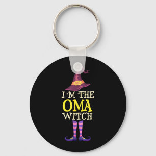 Im The Oma Witch Costume Halloween Funny Witchy Key Ring