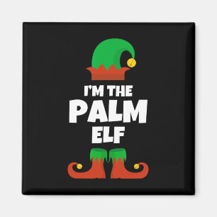 I'm The Palm Elf Family Pajama Christmas Funny Bea Magnet