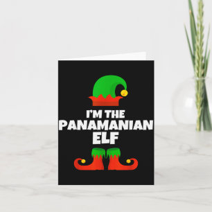 I'm The Panamanian Elf Family Pajama Christmas Fun Card