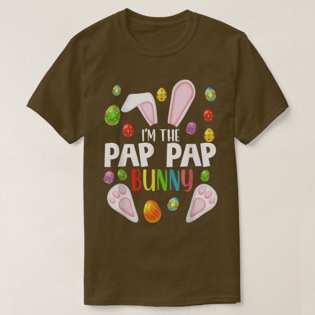 I'm The Pap Pap Bunny  Funny Matching Family Easte T-Shirt (Design Front)