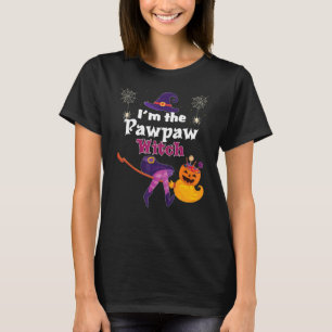 I'm The Pawpaw Witch Broom Pumpkin Candy Family Ha T-Shirt