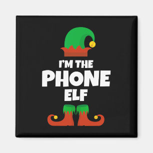 I'm The Phone Elf Family Pajama Christmas Funny  Magnet
