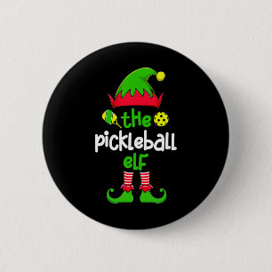 I'm The Pickleball Elf Christmas Family Matching P 6 Cm Round Badge