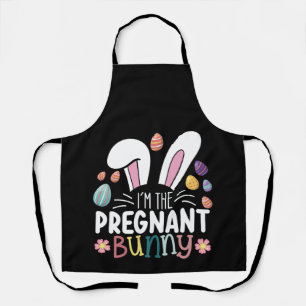 I'm The Pregnant Bunny Mum Easter Family Matching Apron