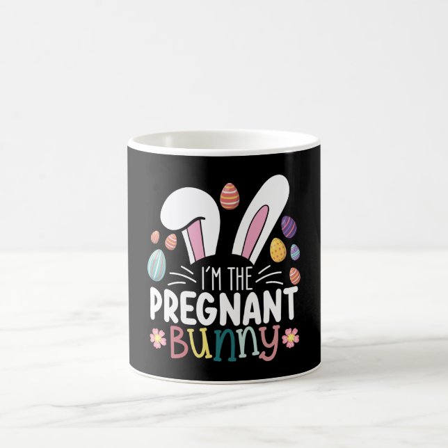 I'm The Pregnant Bunny Mum Easter Family Matching Coffee Mug (Center)
