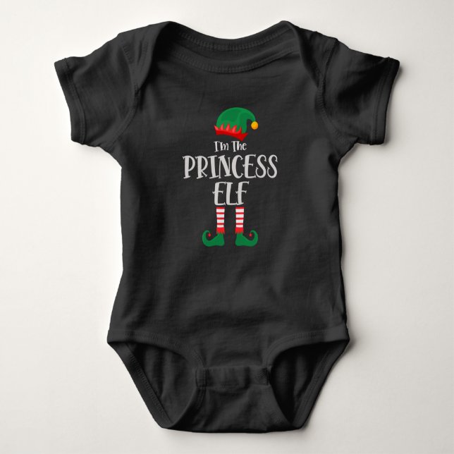Im The Princess Elf Matching Christmas Baby Bodysuit (Front)
