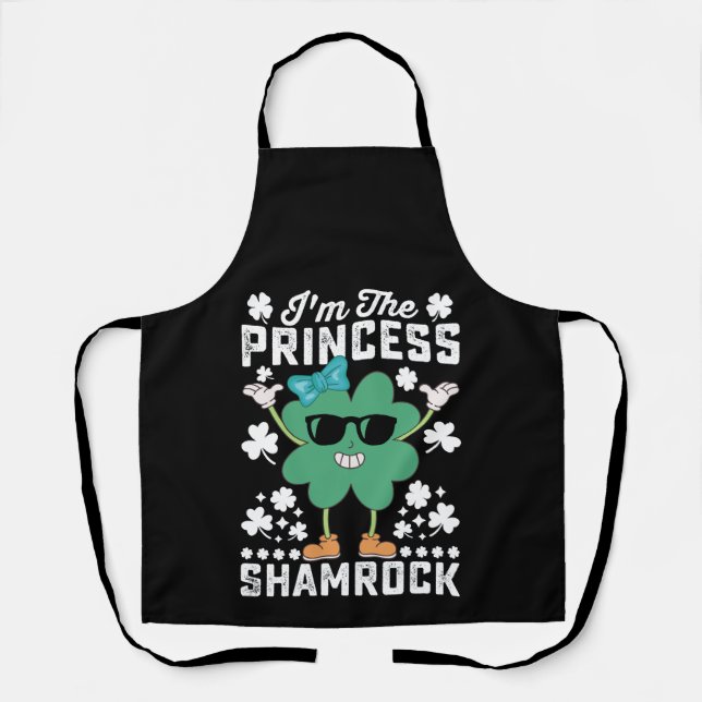 I'm The Princess Shamrock St Patrick's Day Irish Apron (Front)