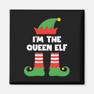 I'm The Queen Elf Funny Xmas Matching Family Group Magnet