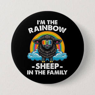 I'm The Rainbow Sheep In The Family Pride Month 7.5 Cm Round Badge
