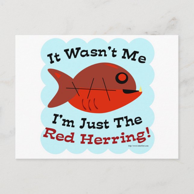 I'm the Red Herring Postcard (Front)