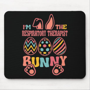 Im The Respiratory Therapist Bunny Easter  Mouse Pad