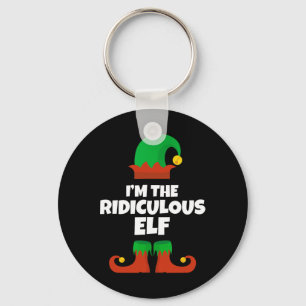 I'm The Ridiculous Elf Family Pajama Christmas Fun Key Ring
