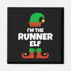 I'm The Runner Elf Family Pajama Christmas Funny R Magnet