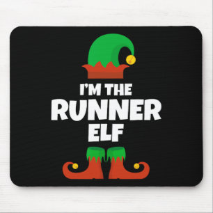 I'm The Runner Elf Family Pajama Christmas Funny R Mouse Pad