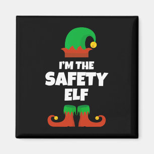 I'm The Safety Elf Family Pajama Christmas Funny  Magnet