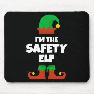 I'm The Safety Elf Family Pajama Christmas Funny  Mouse Pad