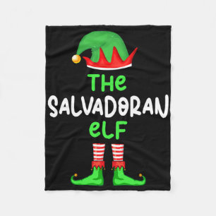 I'm The Salvadoran Elf El Salvador Christmas Funny Fleece Blanket