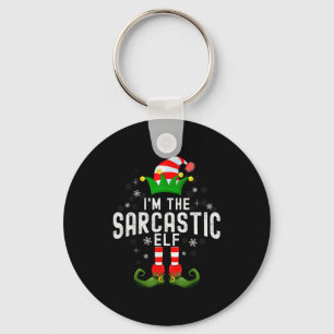 I'm The Sarcastic Elf Christmas Family Pjs Costume Key Ring
