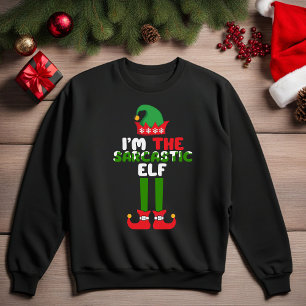 I'm the Sarcastic Elf Funny Christmas Sweatshirt