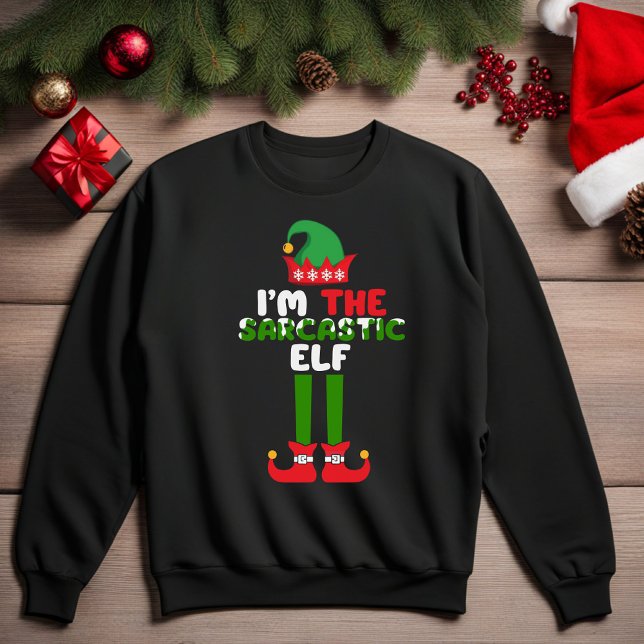 I'm the Sarcastic Elf Funny Christmas Sweatshirt (I'm the Sarcastic Elf Funny Christmas Sweatshirt)