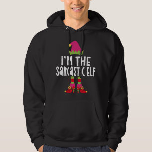 I'm The Sarcastic Elf Matching Christmas Costume Hoodie