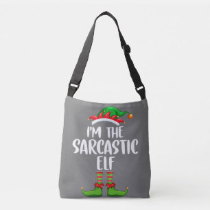 I'm The Sarcastic Elf Shirt Matching Family Group Crossbody Bag