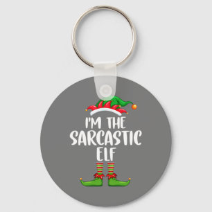 I'm The Sarcastic Elf Shirt Matching Family Group Key Ring